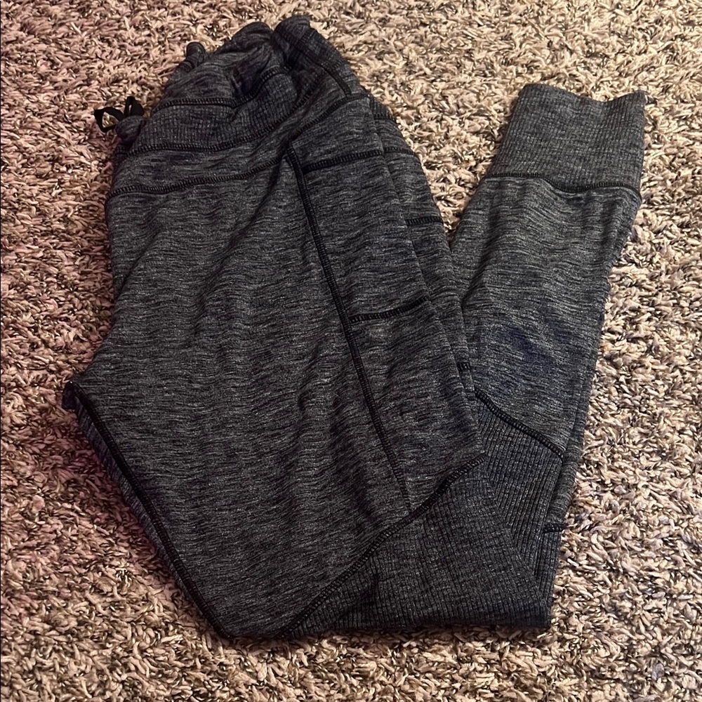 Athleta Kids Dark Charcoal Gray Jogger Sweatpants